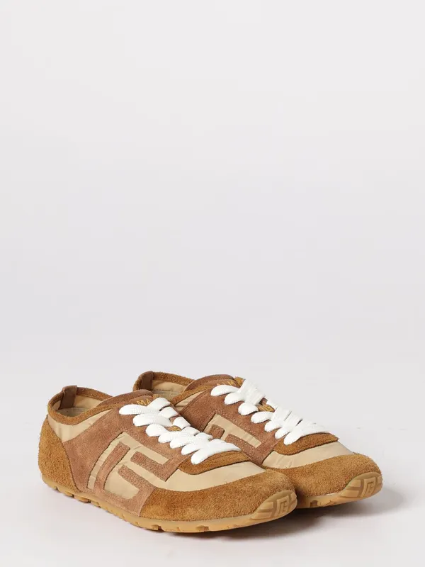 Balmain Racer 45 in Suede and Nylon Beige (GN1VI762TYHC8BW)