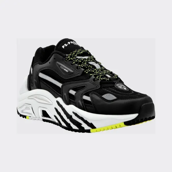 Plein Sport PS. Project Gen. X-01 Sneakers in Leather and Mesh with Bicolor Design White 1 (FABSUSC0328PTE003N0201)