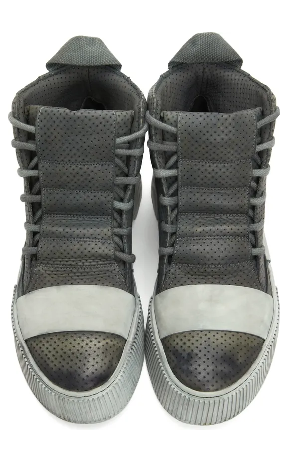 Boris Bidjan Saberi Grey Bamba 1.1 High Top Sneakers (291-SS2200B1000000SM-0025) (5)