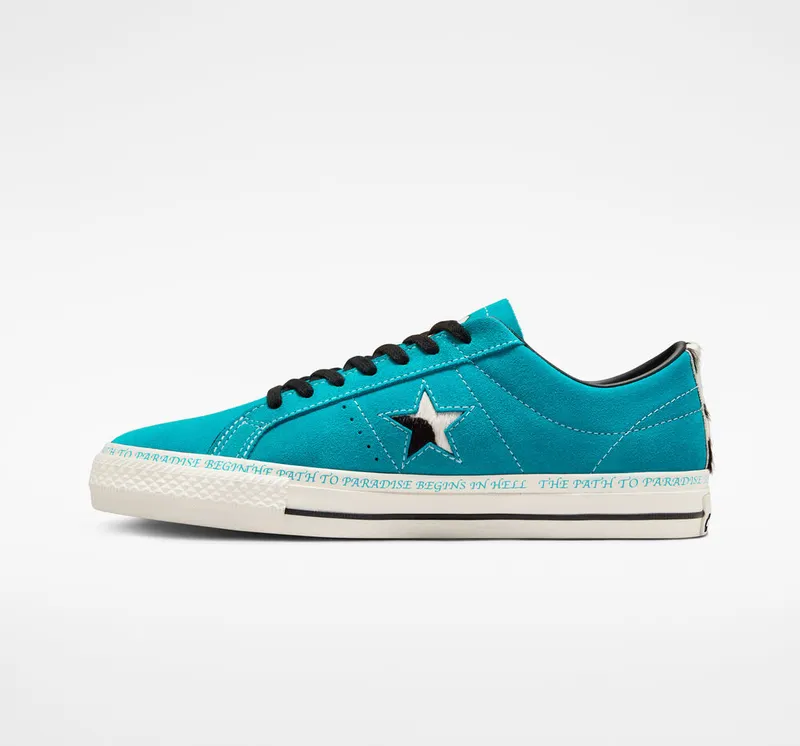 Converse x Sean Pablo One Star Pro OX *Rapid Teal* Rapid Teal / Black / Egret (173215C)
