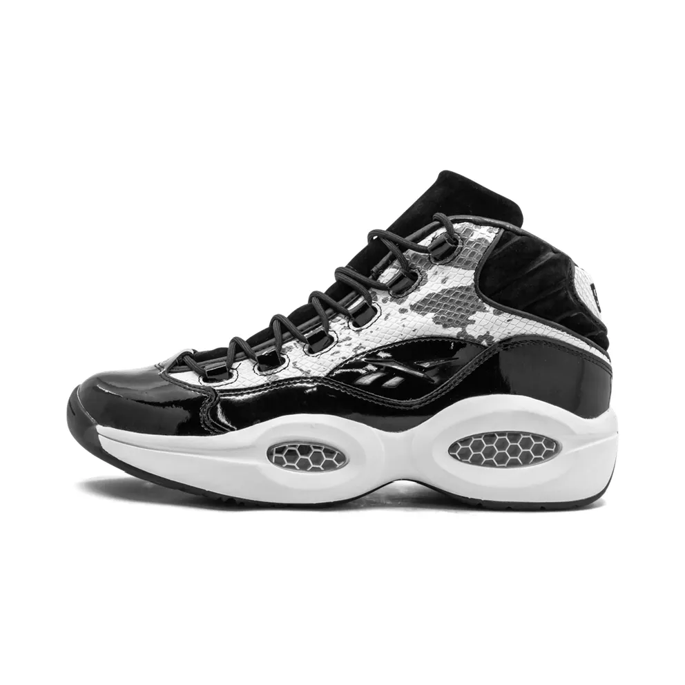 Reebok Question Mid Bait Snake 2.0 Black/White (Other Brands Reebok)