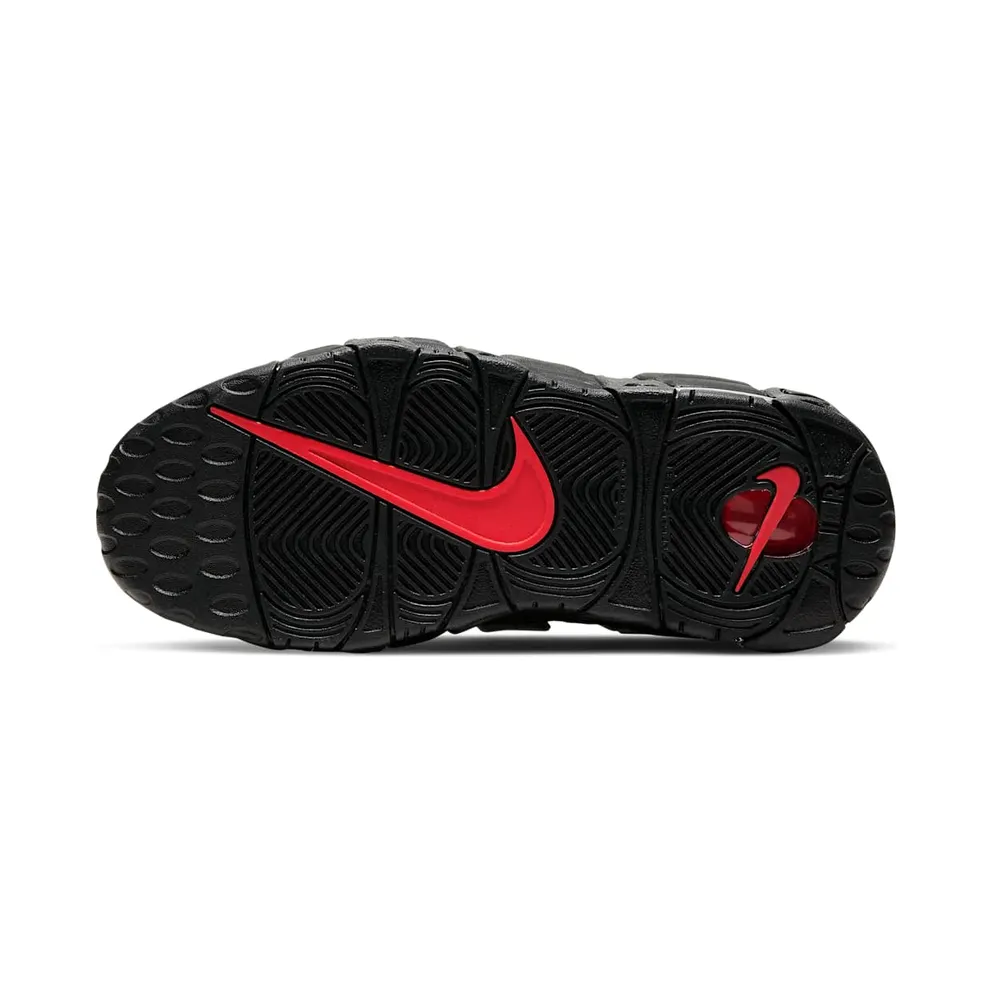 Nike Air More Uptempo Black White Laser Crimson (GS) Black/White-Laser Crimson (415082-010)