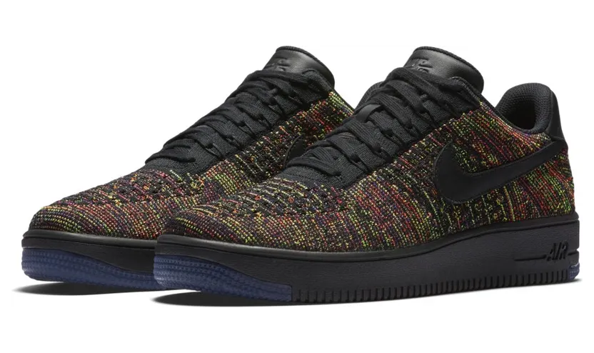 Nike Air Force 1 Low Flyknit Black Multi-Color