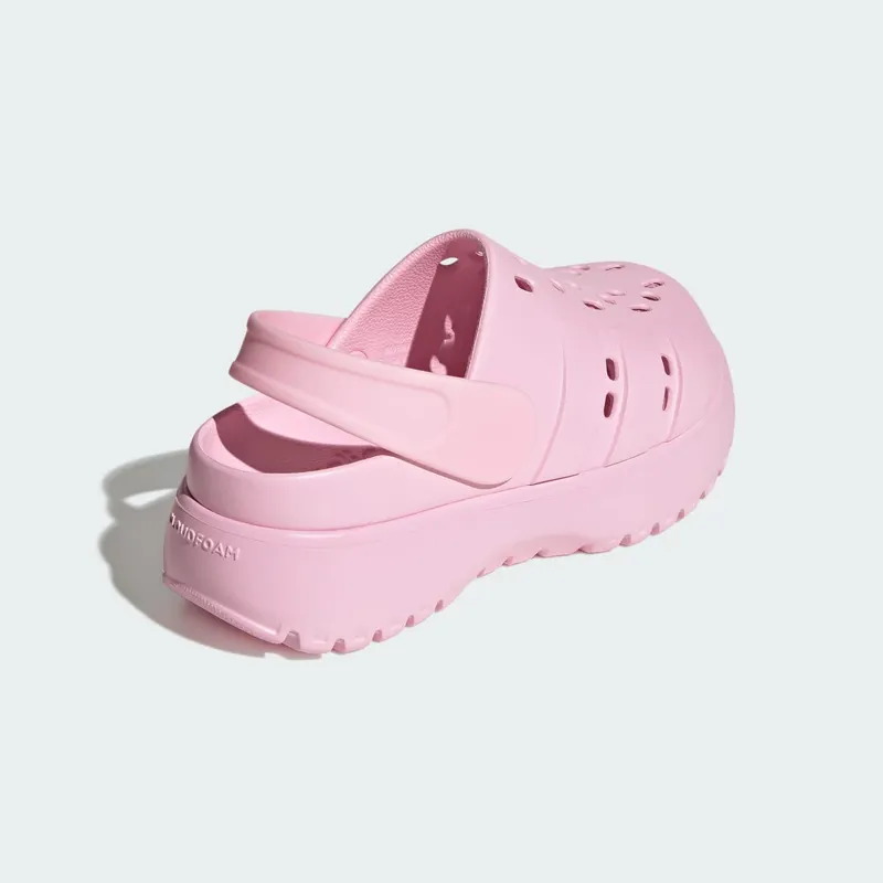 adidas Adilette Platform Clogs “Clear Pink / Clear Pink / Clear Pink” (JR2626)