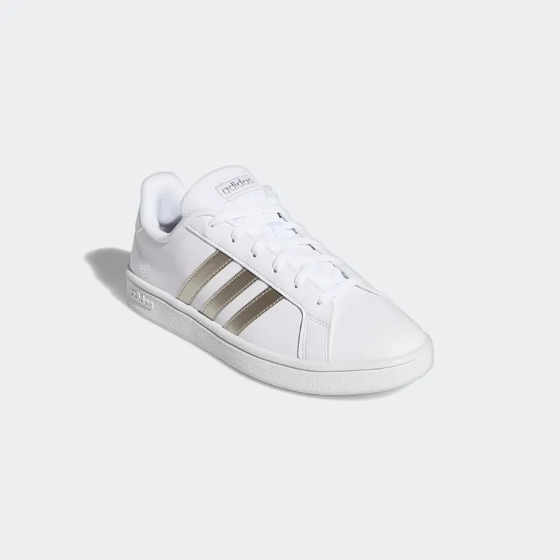 Adidas Grand Court Base Cloud White / Platinum Metallic / Cloud White (EE7874)