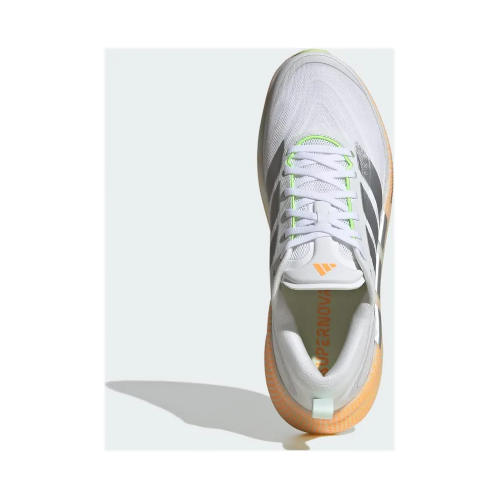 Adidas SUPERNOVA GLIDE Running Shoes Cloud White / Matte Silver / Signal Green (KJ4421)