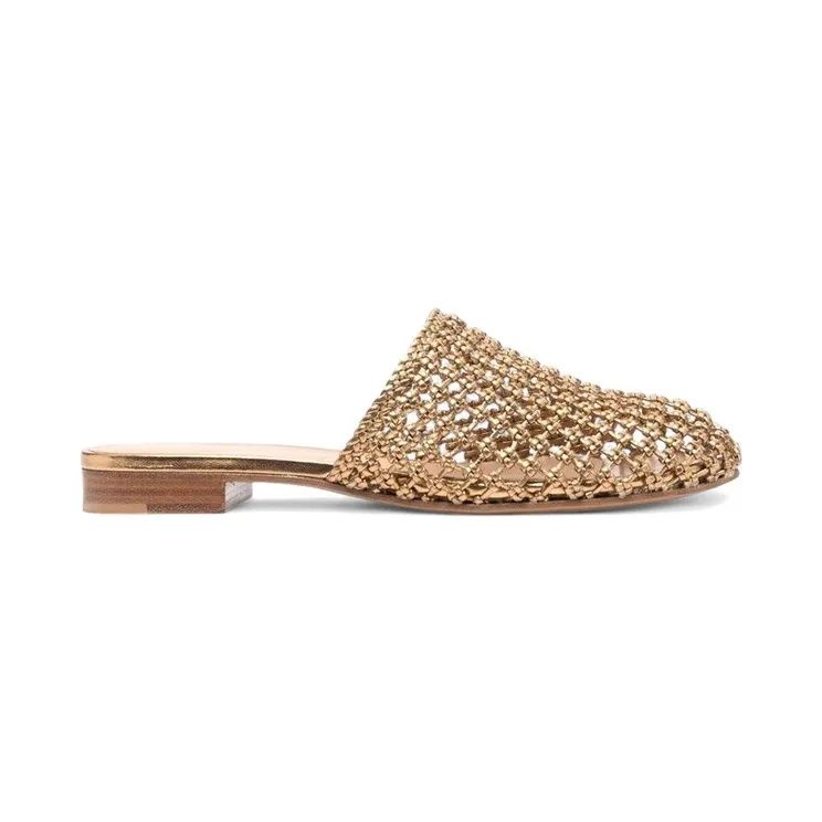 Ferragamo Ellas Knotted Leather Mules Green (01D440752557)