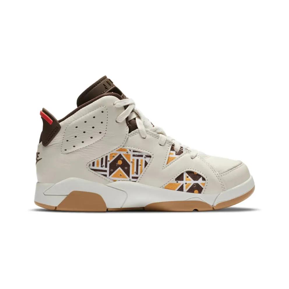 Air Jordan 6 Retro Quai54 Sail Brown (PS) (2020) (CZ6507-100)