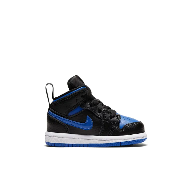 Jordan 1 Mid Royal 2020 (TD) Black/White-Hyper Royal (640735-068)