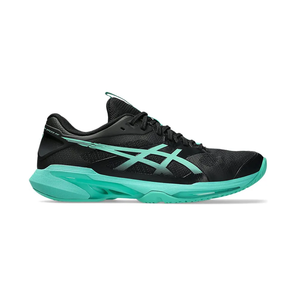 ASICS SOLUTION SPEED FF 4 “Black / Aurora Green” (1041A532-001)