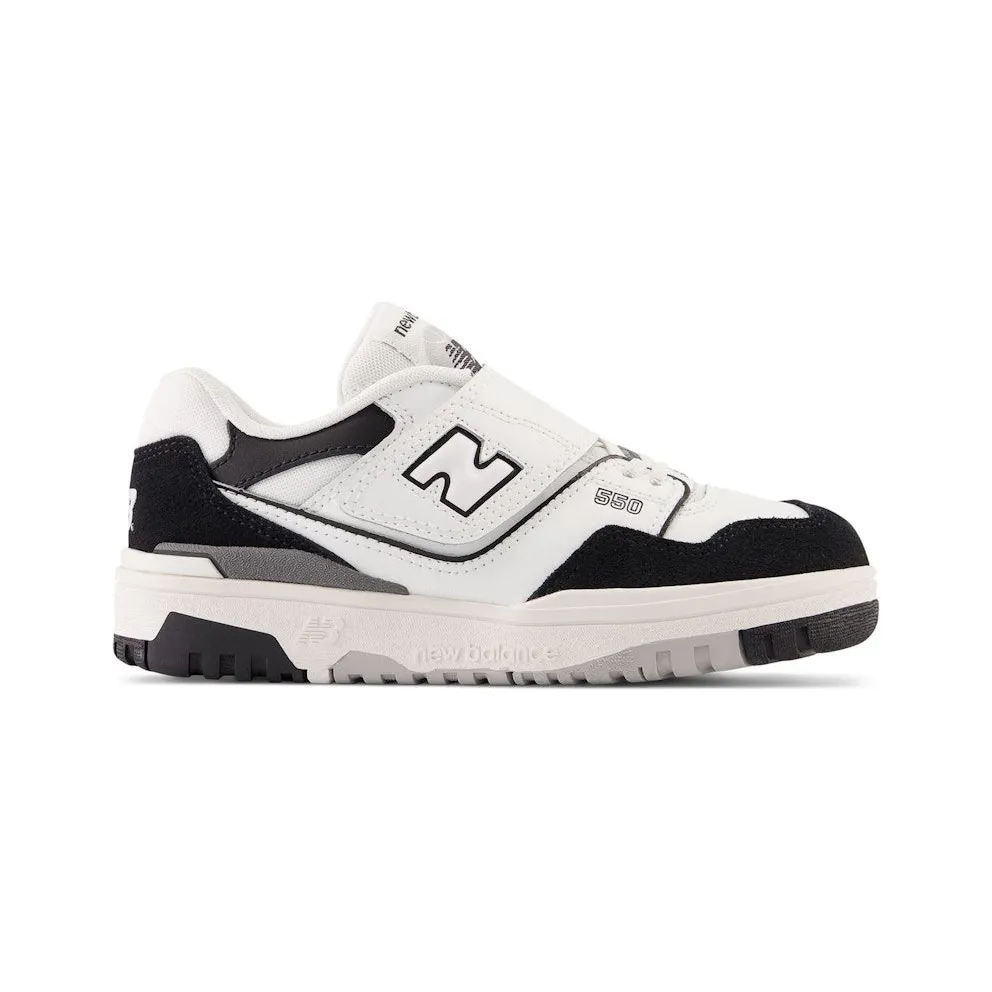 New Balance 550 Bungee Lace White Black Rain Cloud (PHB550CA)