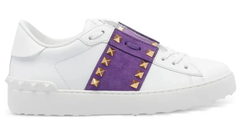 Valentino Garavani Rockstud Untitled mit Wildledereinsatz – White (WS0A01XYM)