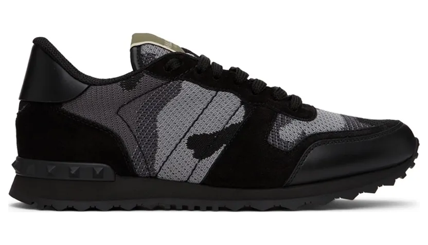 Valentino Garavani White & Grey Camouflage Rockrunner (XY2S0723QRK)