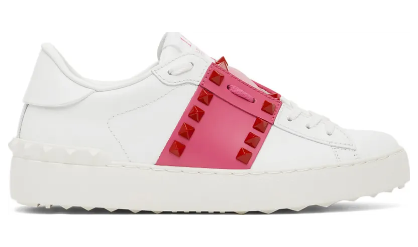 Valentino Garavani White & Pink Untitled Open (XW2S0A01DNU)