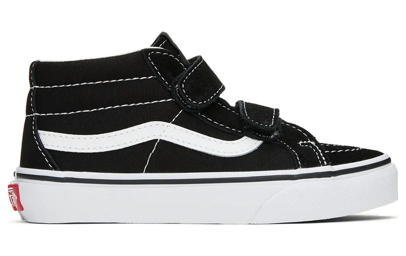 Vans Kids Black Sk8-Mid Reissue V Little Kids Sneakers (VN00018T6BT1)
