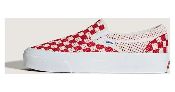 Vans LX Classic Slip-On 98 “EK Checkerboard Red Marshmallow” (VN000EG1CIS)