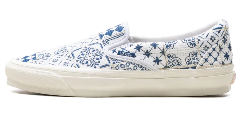 Vans OG Classic Slip-On LX “KITH – Azulejo Tile” (VN0A32QNWHT)