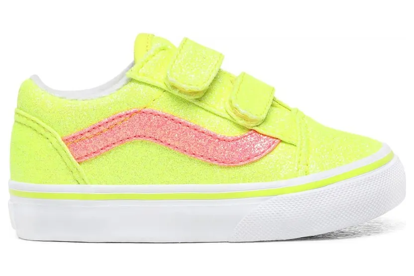 Vans Old Skool V Yellow Glitter (TD)