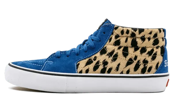 Vans Sk8-Mid Supreme Velvet Leopard Royal (VN0A347UOPK)
