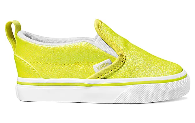 Vans Slip-On V Neon Glitter Yellow (TD)