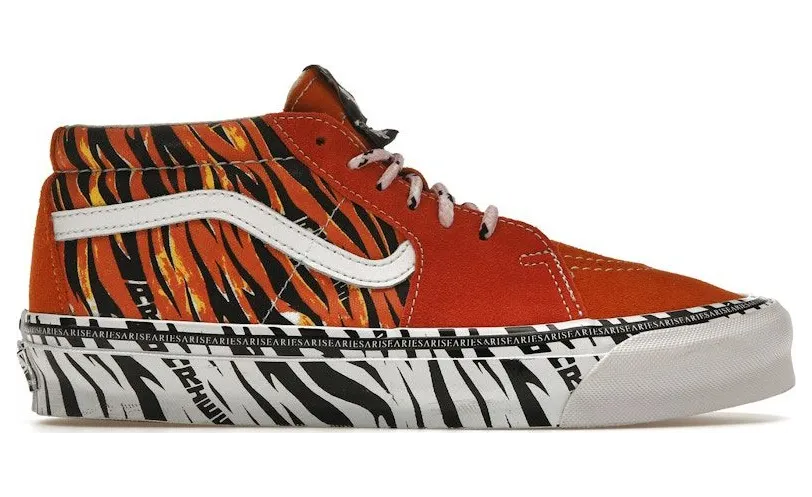 Vans x Aries UA OG SK8-Mid LX Tiger Bright (Vn0a4bvc9ww1)