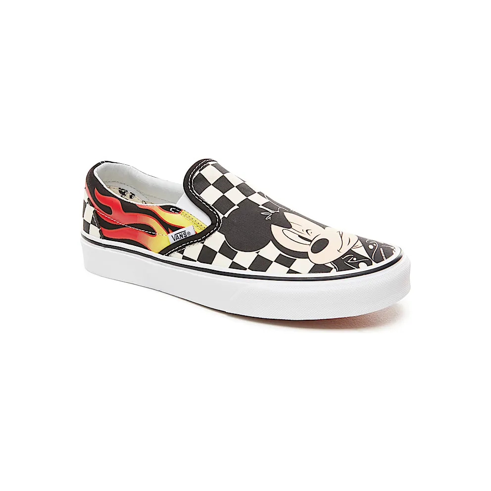 Vans Slip-On Disney Mickey and Minnie (W) Mickey Mouse And Minnie Mouse/Checker Flame (VN0A38F7UJ4)
