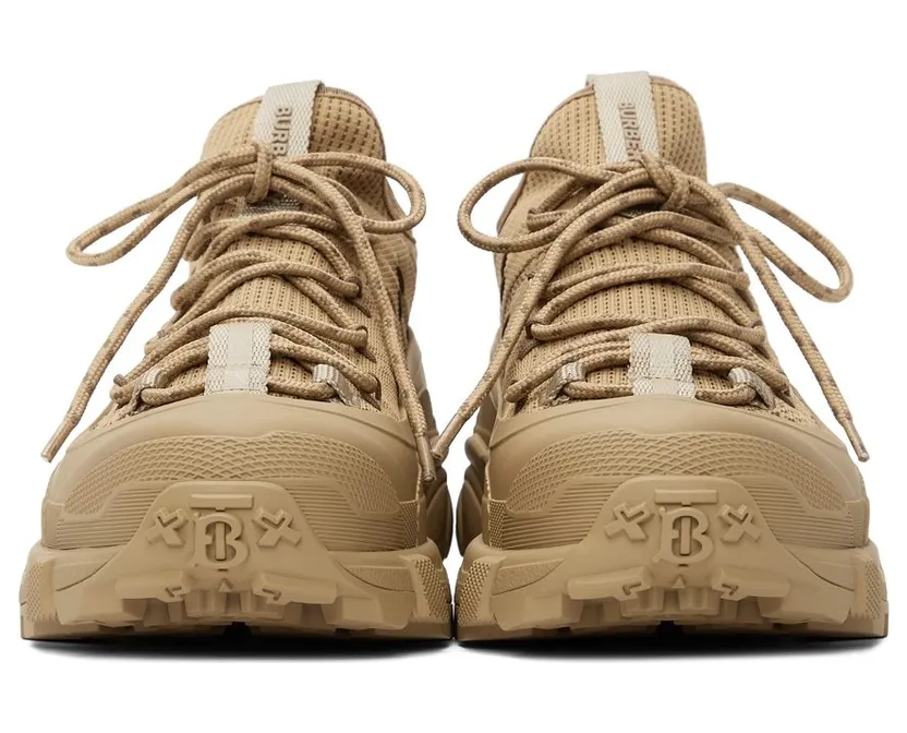 Burberry Khaki Knit Arthur Sneakers (8042581) (2)