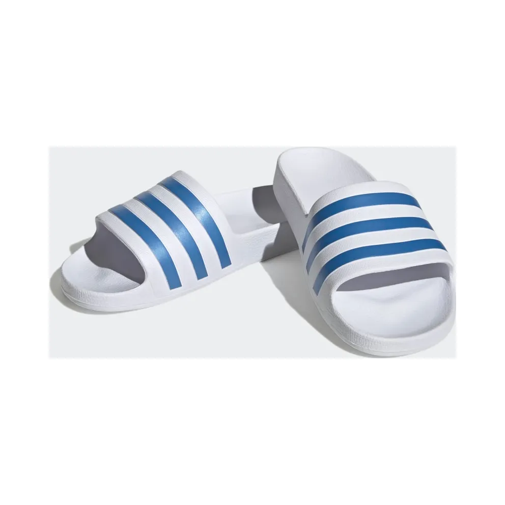 Adidas Adilette Aqua Slides Cloud White / Blue Fusion Met. / Cloud White (HP6295)