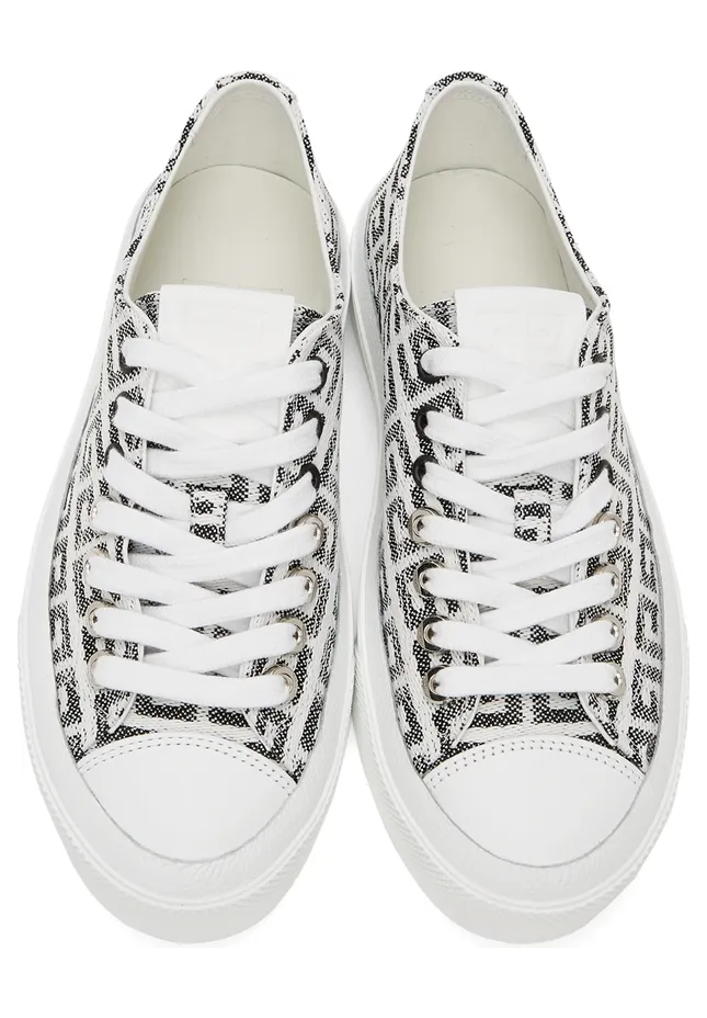 Givenchy Black & White 4G City Sneakers (BE001NE10N) (5)