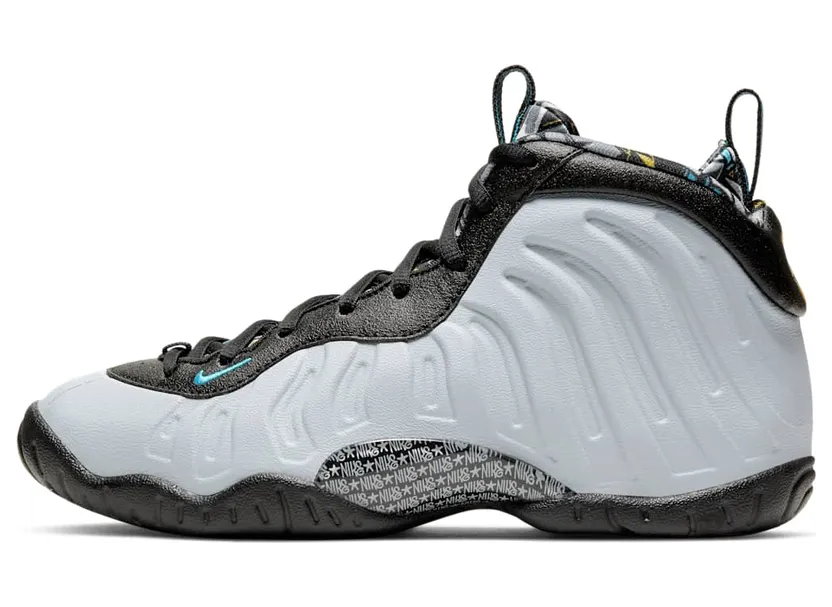 Nike Little Posite One’Graffiti’ BG Muslin/Lavender Mist-Hyper Crimson-Volt (644791-009)