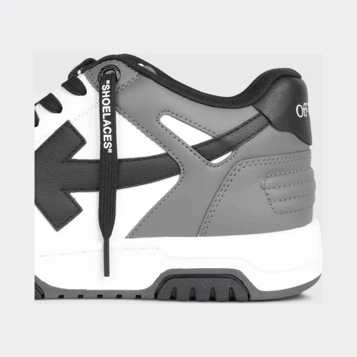 Off-White Out Of Office Leather Sneakers Grey (M189C9L0130710) (3)