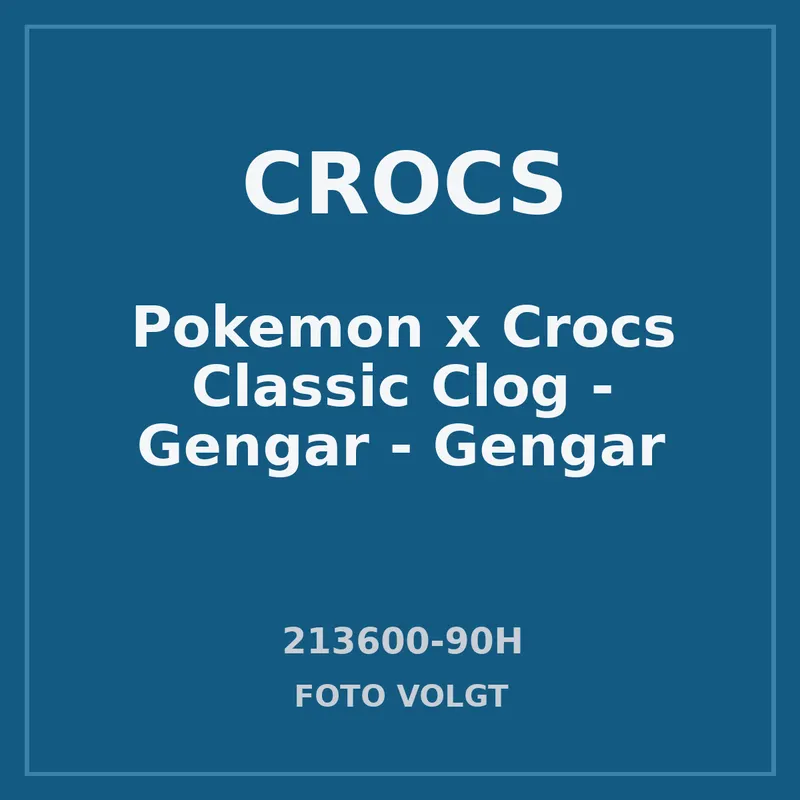 Pokemon x Crocs Classic Clog – Gengar – “Gengar” (213600-90H)