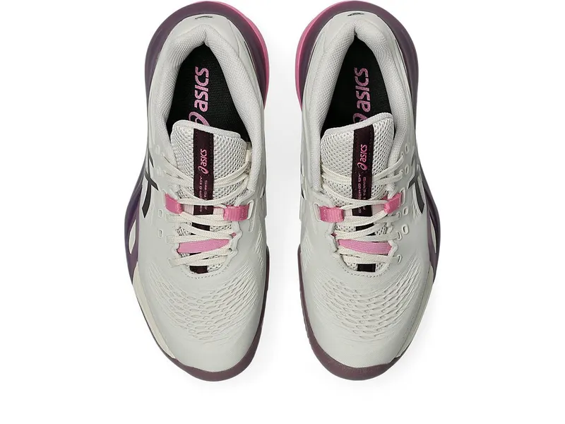 ASICS GEL-RESOLUTION X CLAY “Soft Oat / Dark Aubergine” (1042A277-250)