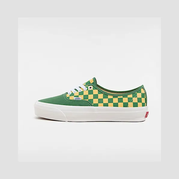 Vans Premium Authentic Fairway Green Yellow Checkerboard (VN000EBNBR1)