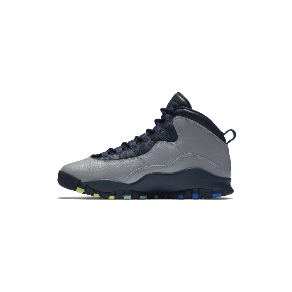 Jordan 10 Retro Rio (GS) Wolf Grey/Pht Bl-Obsdn-Grn Glw (310806-019)
