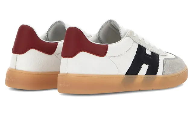 Hogan Cool Logo-appliqué Leather “White/Black” (HXM6470FB60U WS826O) (2)