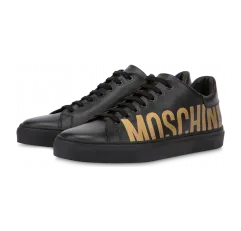 Moschino Sneakers Aus Nappa Stud Logo (POLMB15012G1AGAL00A)