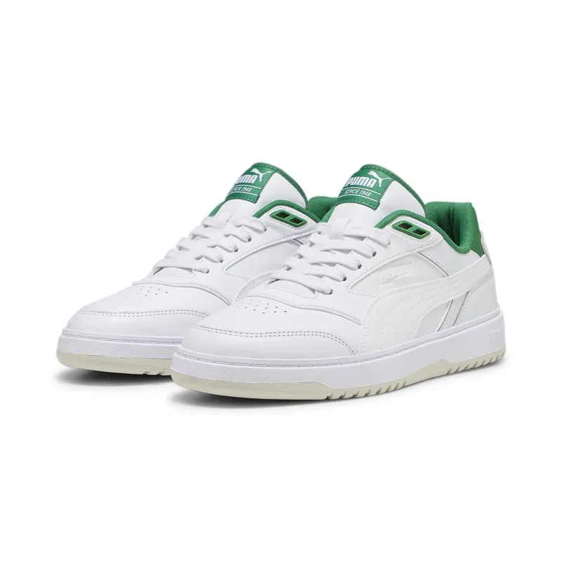 Puma Doublecourt “Puma White / Archive Green” (393284_03)