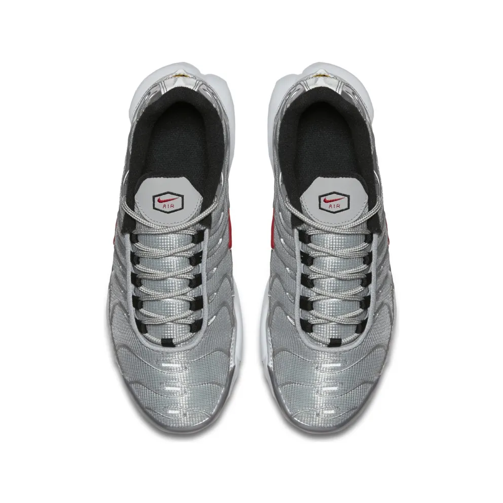 Nike Air Max Plus Silver Bullet (GS) Metallic Silver/University Red-Black-White (921073-001)