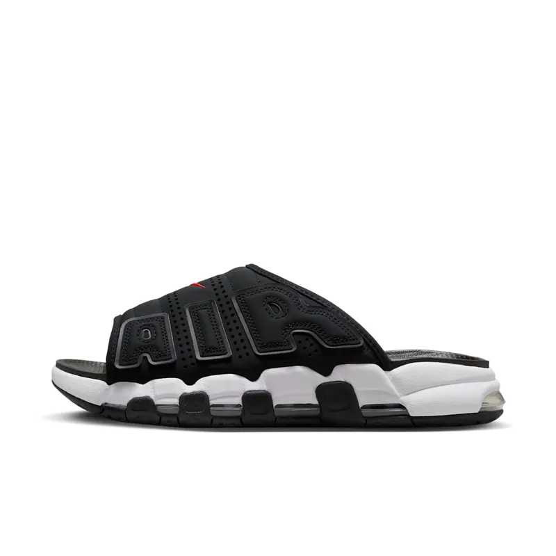 Nike Air More Uptempo Slide Black White Red (FJ2708-001)