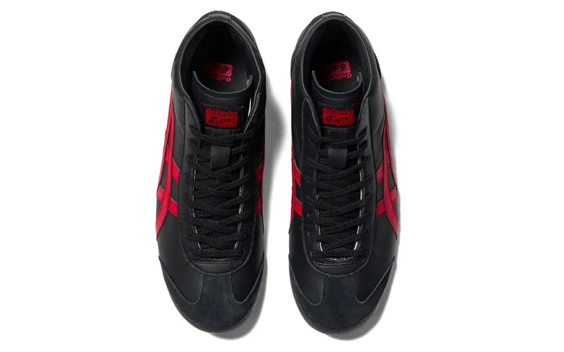Onitsuka Tiger Mexico Mid Runner Black Classic Red (1183B577-001)