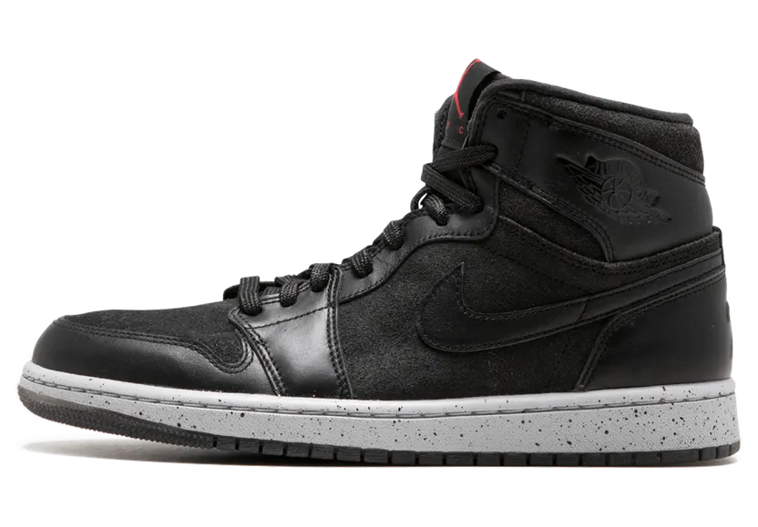 Air Jordan 1 Retro High NYC ’23NY’ Black/Gym Red-Wolf Grey (715060-002)