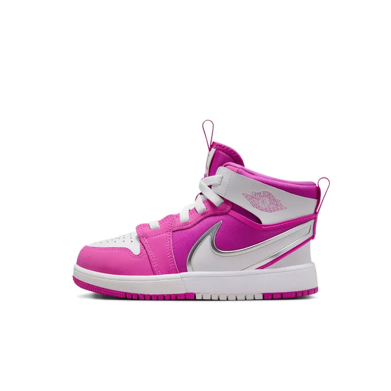 Jordan 1 Mid RM EasyOn PS “Fire Pink White” (FQ1282-601)