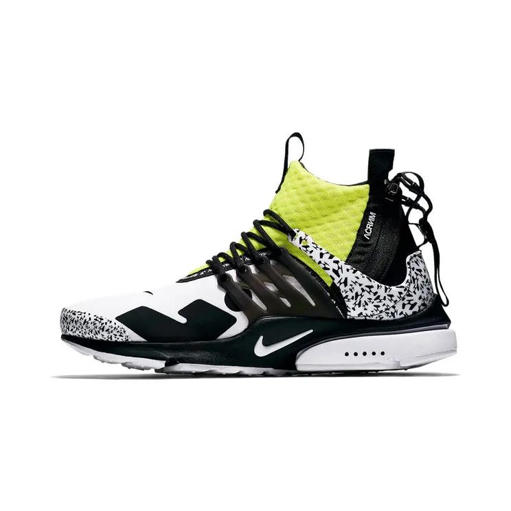 Nike Air Presto Mid x Acronym – “White / Dynamic Yellow / Black” (AH7832-100)
