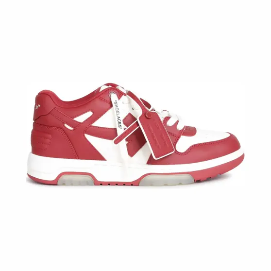 Sneakers Off-White M-Out Of Office Calf Lea-002 Off White – Coral Red (M189F5L0020326)