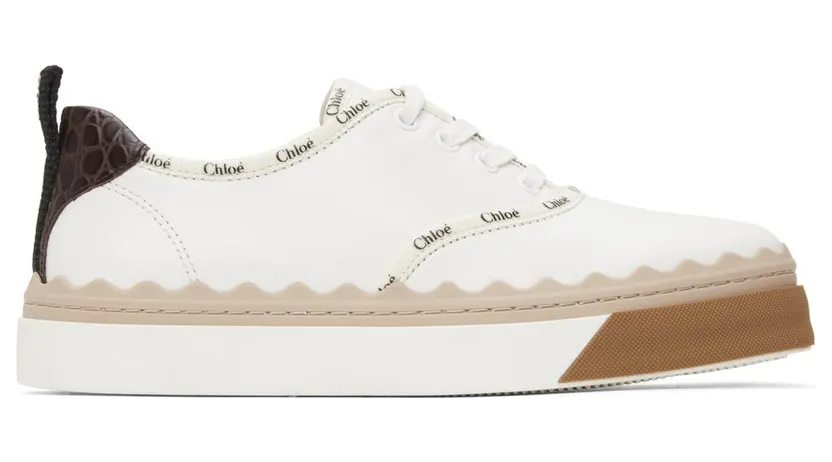 Chloé White Lauren 90Z White Beige (CHC21A488U1)