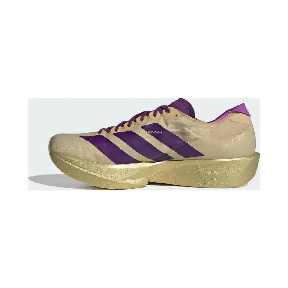 adidas Adizero Takumi Sen 11 “Sand / Rich Purple / Gold Metallic” (JR7417)
