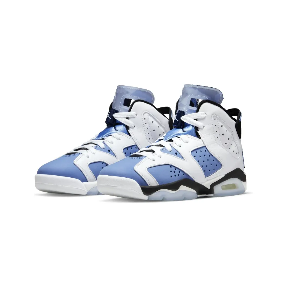 Air Jordan 6 Retro UNC White (GS) (384665-410)