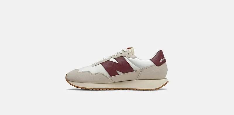 New Balance 237 White Burgundy (MS237SB)