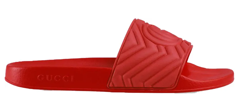 Gucci Matelasse Slide Red